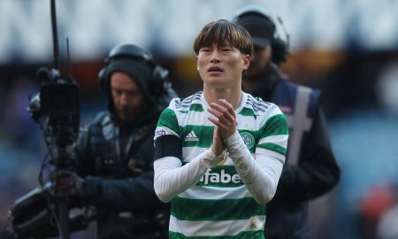Kyogo-Furuhashi-applauds-the-Celtic-fans