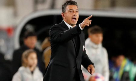 Marcelo-Gallardo-on-the-sidelines-for-River-Plate