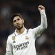 Real Madrid forward Marco Asensio celebrates