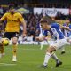 Newcastle transfer target Max Kilman in action for Wolves