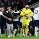 Tottenham squad celebrate vital Premier League win over Man City