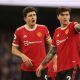 Manchester United's Harry Maguire and Victor Lindelof