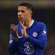 Chelsea's Enzo Fernandez applauds fans after being substituted