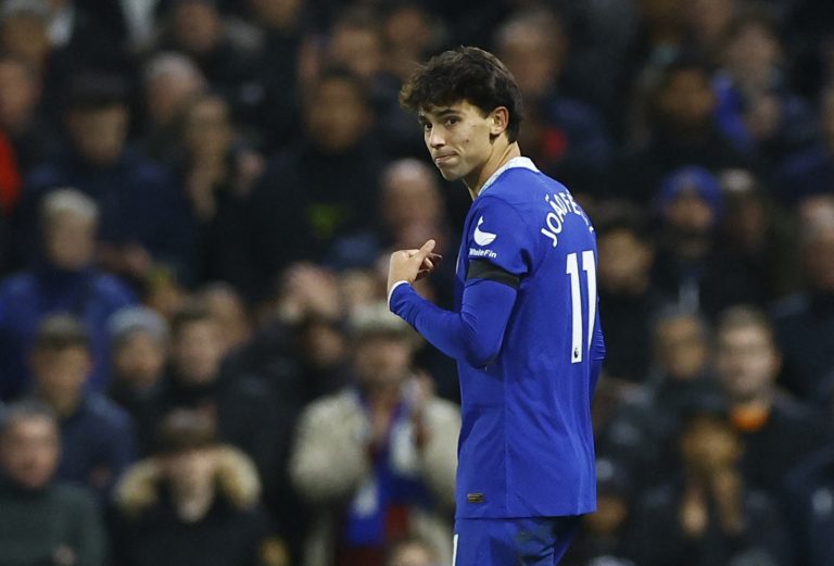 Chelsea's Joao Felix walks off the pitch