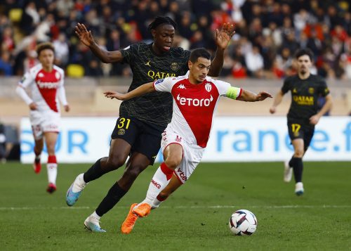 Paris St Germain's El Chadaille Bitshiabu