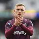 West Ham United's Jarrod Bowen during the warm up before the match
