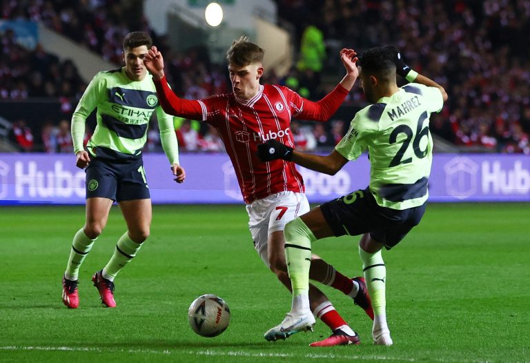 Tottenham target Alex Scott in action for Bristol City