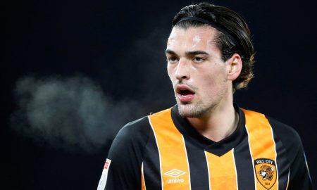 Hull City defender Jacob Greaves in action