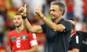 Former Spain boss Luis Enrique at the 2022 World Cup