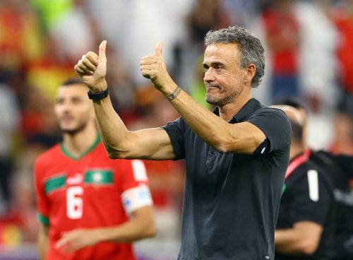 Former Spain boss Luis Enrique at the 2022 World Cup