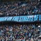 Man City fans at the Etihad Stadium