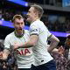 Tottenham starlets Oliver Skipp and Dejan Kulusevski celebrate