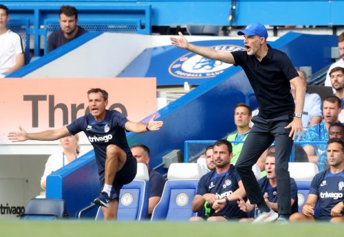 Thomas Tuchel on the touchline for Chelsea