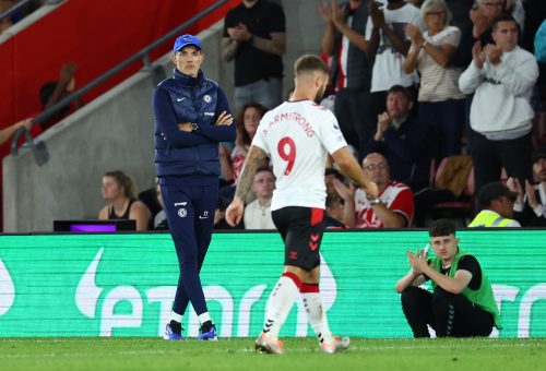 Former Chelsea manager Thomas Tuchel on the sidelines
