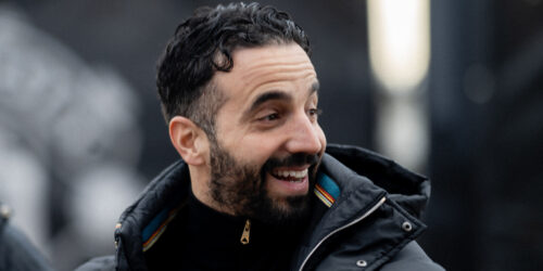 Ruben Amorim smiles