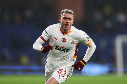 Baris Yilmaz van Galatasaray. (Ahmad Mora/Getty -afbeeldingen)
