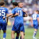 Leicester players.