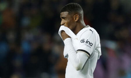 Valencia's Cristhian Mosquera. (REUTERS/Albert Gea)