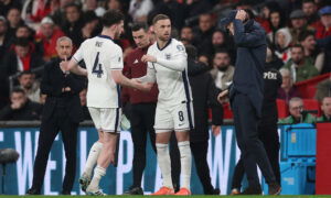 Jordan Henderson remains a key figure for England. (REUTERS/David Klein)