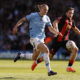 Manchester City's Erling Haaland in action with AFC Bournemouth's Illia Zabarnyi. (REUTERS)/Andrew Couldridge)