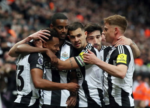 Newcastle players.