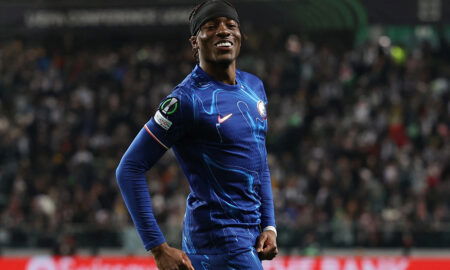Chelsea's Noni Madueke could be Arsenal-bound. (REUTERS/Kacper Pempel)