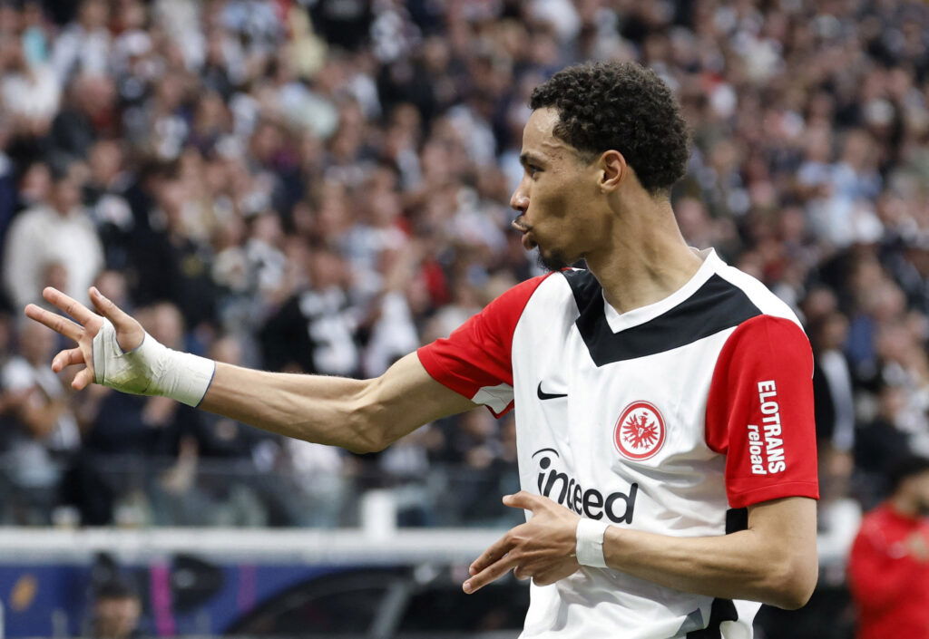 Hugo Ekitike. (REUTERS/Heiko Becker)