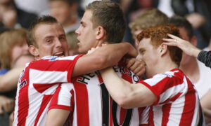 Jordan Henderson, Lee Cattermole, Jack Colback. (Action Images/Ed Sykes)
