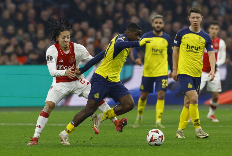 Union Saint-Gilloise's Noah Sadiki in action. (REUTERS/Piroschka Van De Wouw)