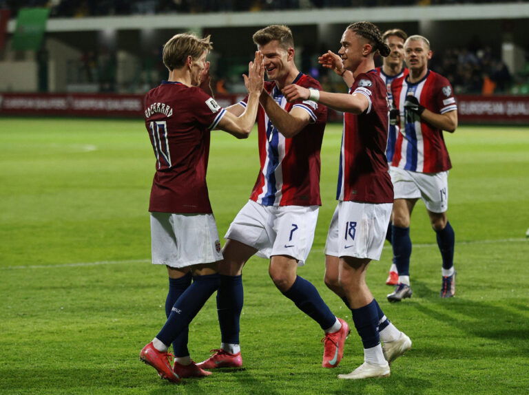 Thelo Aasgaard is a Norway international. (REUTERS/Vladislav Culiomza)