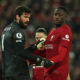 Liverpool's Alisson and Ibrahima Konate. (REUTERS/Phil Noble)