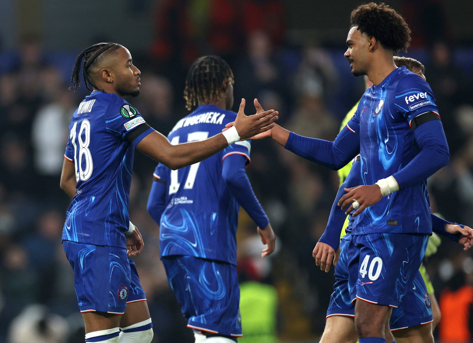 Christopher Nkunku, Renato Veiga. (REUTERS/Isabel Infantes)