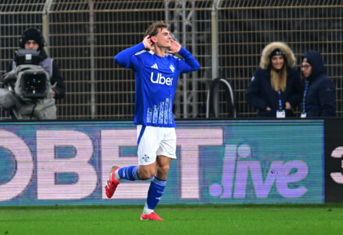 Como's Nico Paz. (REUTERS/Daniele Mascolo)