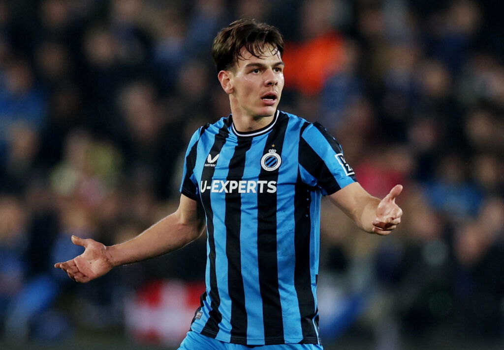 Club Brugge's Ardon Jashari. (Reuters/Paul Childs) 