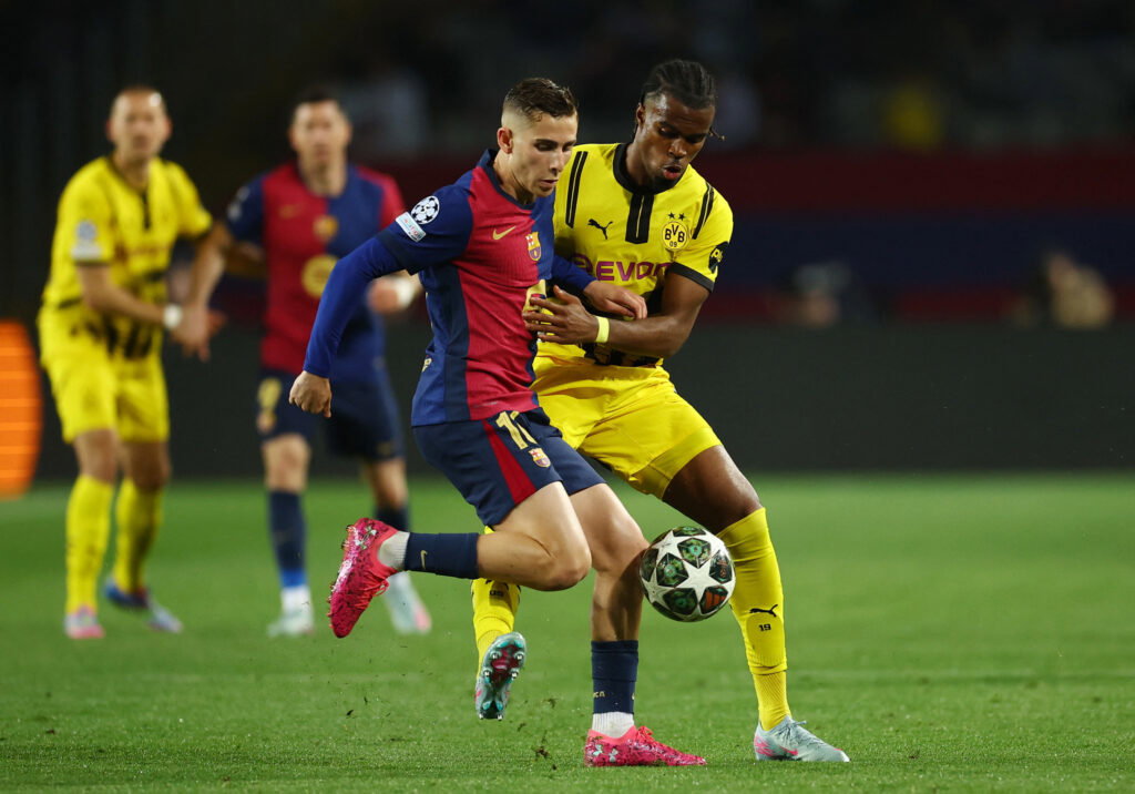 Chukwuemeka was on loan with Dortmund for the second half of 2024/25. (REUTERS/Albert Gea)