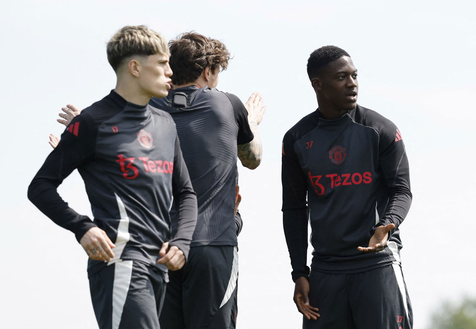 Alejandro Garnacho, Kobbie Mainoo. (REUTERS)