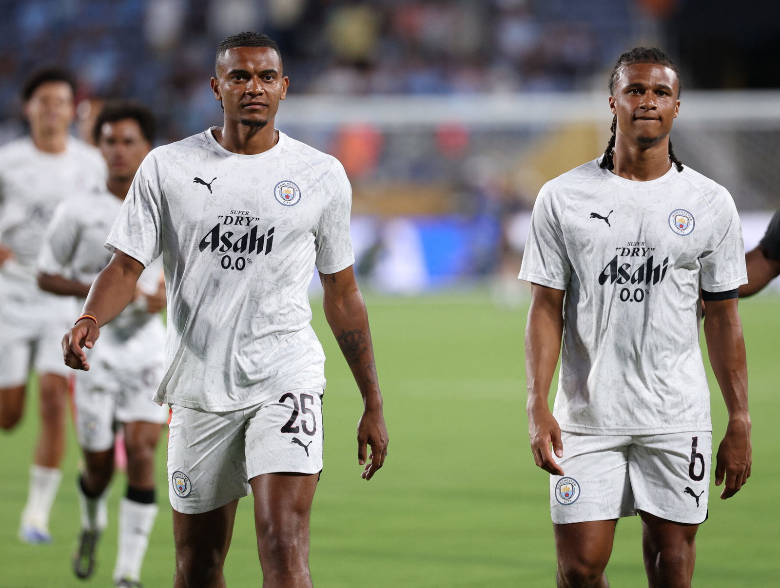 Manchester City's Manuel Akanji and Nathan Ake. (REUTERS)