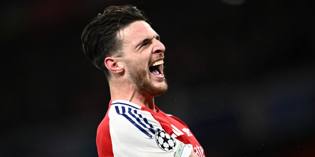 Arsenal midfielder Declan Rice