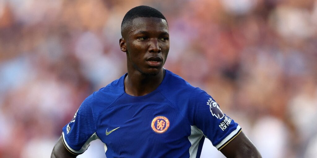 Chelsea's Moises Caicedo during a Premier League match.