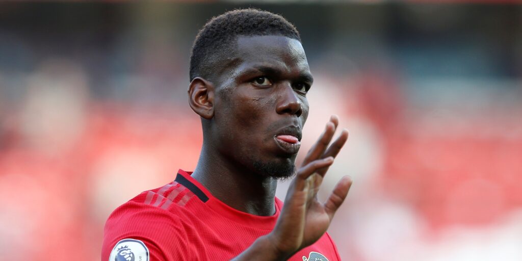 Manchester United midfielder Paul Pogba during a Premier League match.