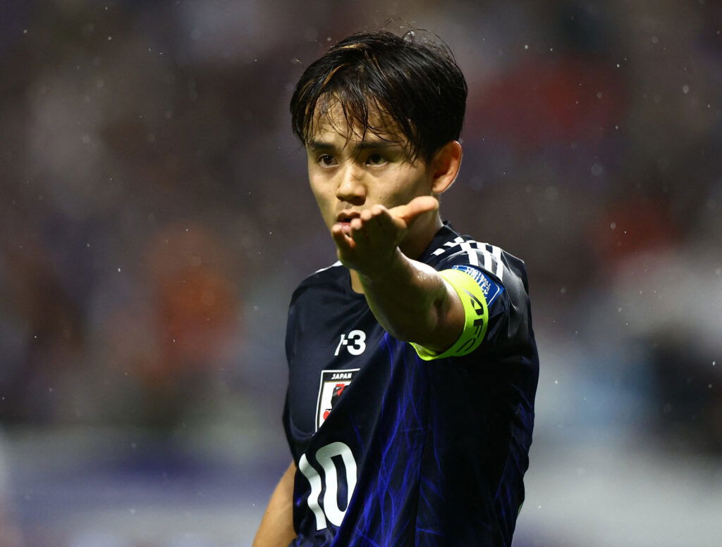 Japan's Takefusa Kubo. (REUTERS/Issei Kato)