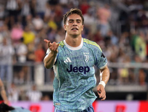 Juventus' Kenan Yildiz. (REUTERS/Carlos Barria)
