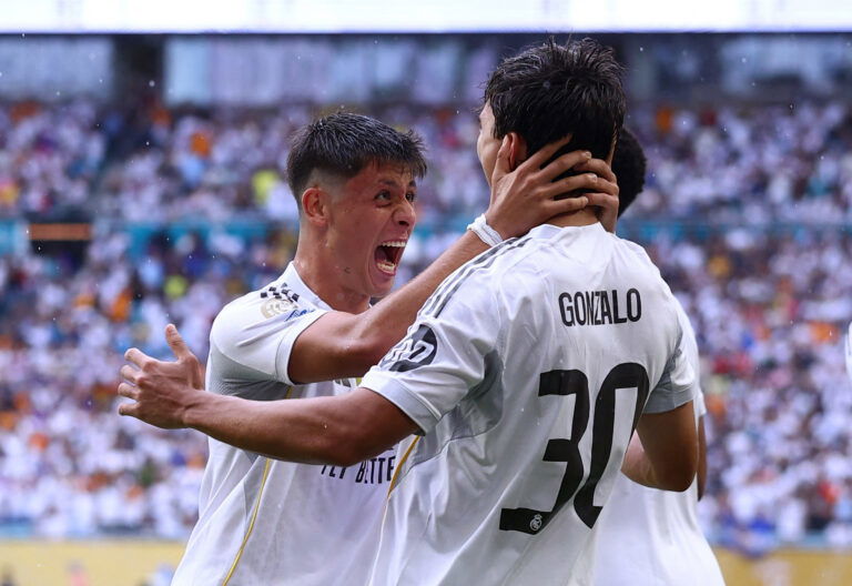 Gonzalo Garcia, Arda Guler. (REUTERS/Hannah Mckay)