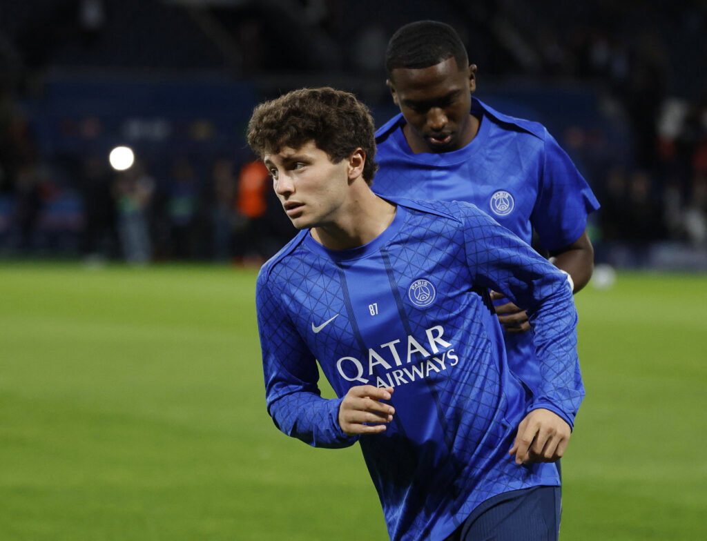 Paris St Germain's Joao Neves. (REUTERS/Stephanie Lecocq)