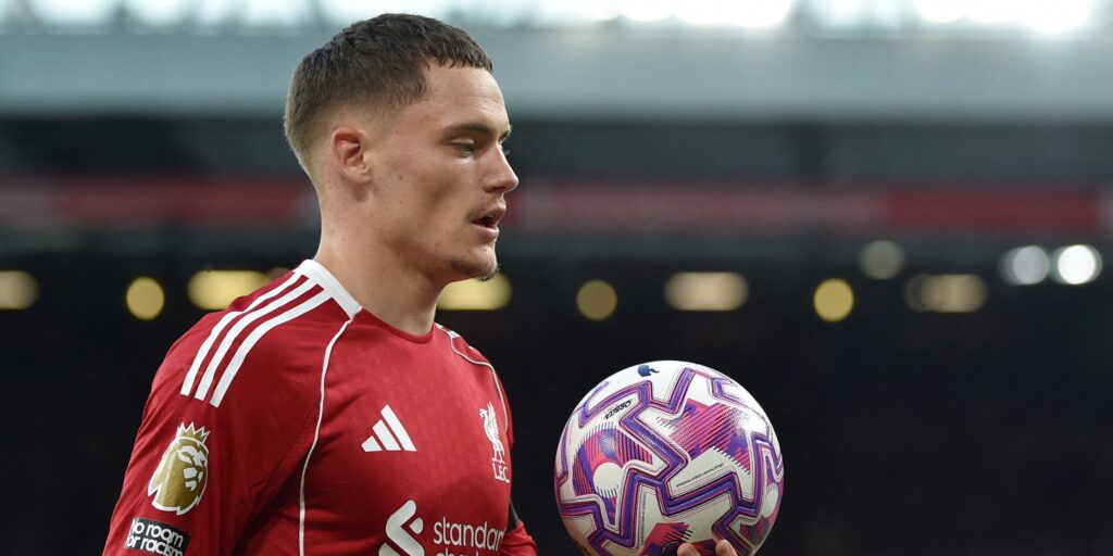 Liverpool midfielder Florian Wirtz during a Premier League match.
