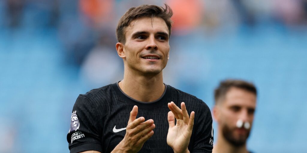 SPURS MIDFIELDER JOAO PALHINHA DURING A PREMIER LEAGUE MATCH.