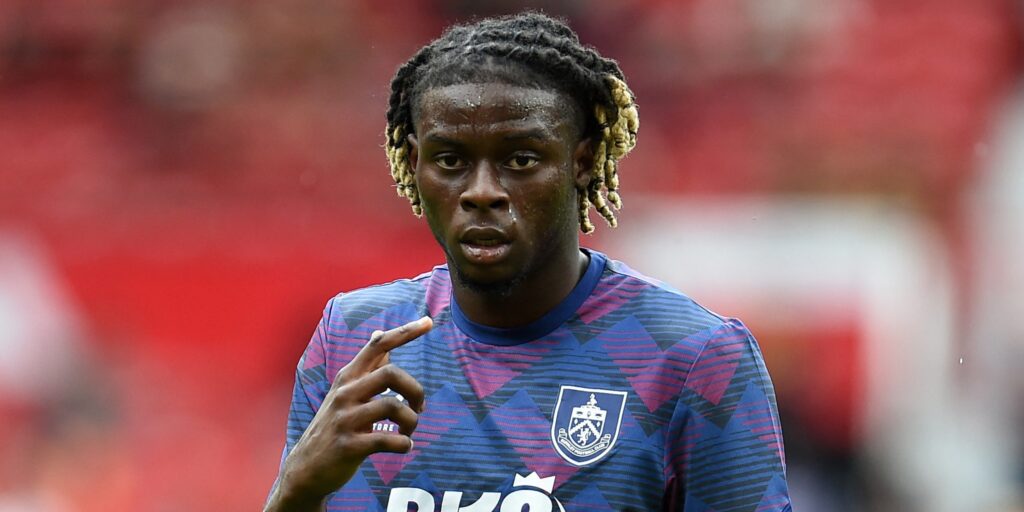 Burnley's Lesley Ugochukwu before a Premier League match.