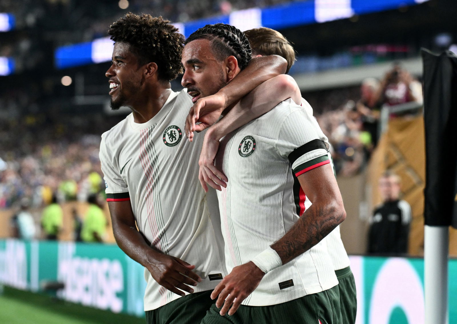 Chelsea's Malo Gusto and Andrey Santos. (Reuters/Kyle Ross)