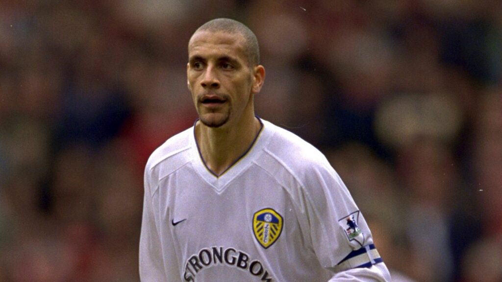 Leeds United defender Rio Ferdinand during a Premier League match.