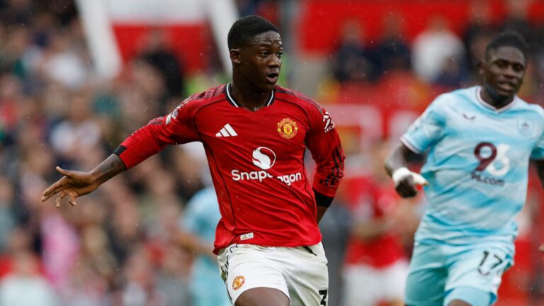 Kobbie Mainoo. (REUTERS)